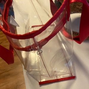 Guess clear tote bag